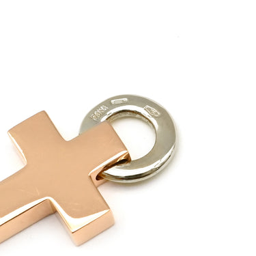 ポメラート Pomellato エンジェルクロス ピンクゴールドXホワイトゴールド K18PG K18WG ペンダントトップ ネックレストップ 18KT