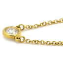 ティファニー Tiffany & Co バイザヤード シングルダイヤモンド ペンダント イエローゴールド K18YG ダイヤモンド ネックレス 750YG T&Co. 1石 エルサペレッティ