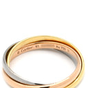 カルティエ Cartier トリニティSM ホワイトゴールドXイエローゴールドXピンクゴールド K18WG K18YG K18PG #61(JP21) リング 指輪 3連 3カラー 20号