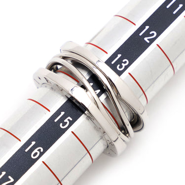 ブルガリ BVLGARI ビーゼロワン B-zero1 レジェンド 3バンドリング ホワイトゴールド K18WG #55(JP14.5) リング 指輪 750 18金 WG 14.5号