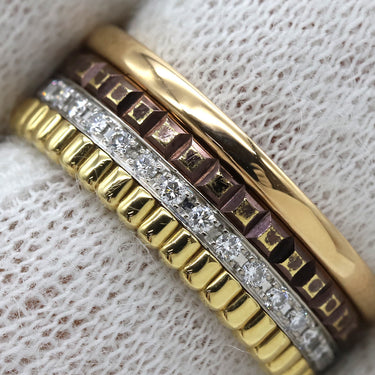 ブシュロン BOUCHERON キャトル クラシック リング スモール JR0062748 4カラー K18YG K18PG K18WG ブラウンPVD ダイヤモンド #T48(JP8) リング 指輪 750 ダイヤモンド 8号