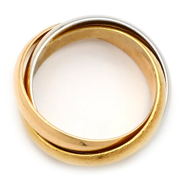 カルティエ Cartier トリニティ クラシック ホワイトゴールドXイエローゴールドXピンクゴールド K18WG K18YG K18PG #54(JP14) リング 指輪 3連 3カラー 13号