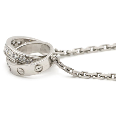 カルティエ Cartier ベビーラブ ダイヤ B7013700 ホワイトゴールド K18WG ダイヤモンド ネックレス 18金 750WG