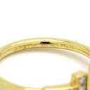ティファニー Tiffany & Co T ダイヤモンド ワイヤー 60147104 イエローゴールド K18YG ダイヤモンド リング 指輪 T&Co. AU750 7号