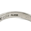 ノンブランド NON BRAND エメラルド ダイヤ リング プラチナシルバー Pt900 エメラルド ダイヤモンド リング 指輪 グリーン 緑 7.5号