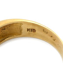 ノンブランド NON BRAND ルビー ダイヤリング イエローゴールド×レッド K18YG ダイヤモンド ルビー リング 指輪 Au750 18K 18金 11号