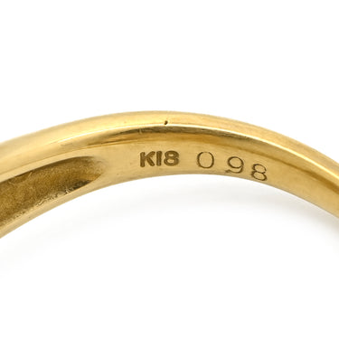 ノンブランド NON BRAND ルビー ダイヤ リング イエローゴールド K18YG ルビー ダイヤモンド リング 指輪 Au750 18K 18金 レッド 赤 17号