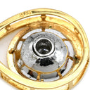 ノンブランド NON BRAND イエローゴールド×プラチナシルバー K18YG Pt ダイヤモンド ペンダントトップ K18YG×Pt コンビ 1P ダイヤ