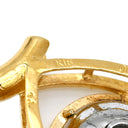 ノンブランド NON BRAND イエローゴールド×プラチナシルバー K18YG Pt ダイヤモンド ペンダントトップ K18YG×Pt コンビ 1P ダイヤ