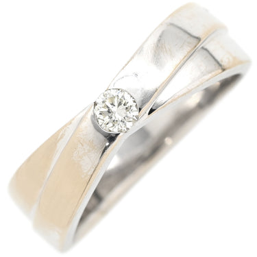 ノンブランド NON BRAND ダイヤリング ホワイトゴールド K18WG ダイヤモンド リング 指輪 10.5号