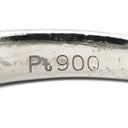 ノンブランド NON BRAND ダイヤリング プラチナシルバー Pt900 ダイヤモンド リング 指輪 5P 5粒 一文字 10号