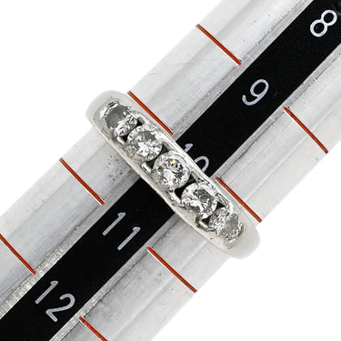 ノンブランド NON BRAND ダイヤリング プラチナシルバー Pt900 ダイヤモンド リング 指輪 5P 5粒 一文字 10号