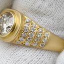 ノンブランド NON BRAND ダイヤリング イエローゴールド K18YG ダイヤモンド リング 指輪 15号