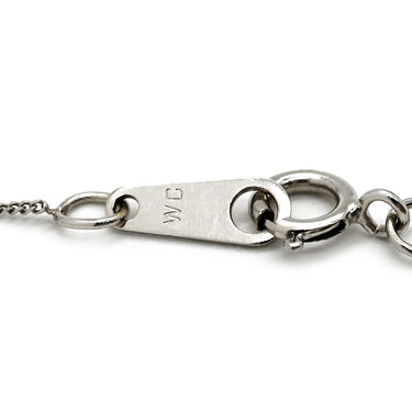 ノンブランド NON BRAND ダイヤペンダント ホワイトゴールド K18WG ダイヤモンド K14WG(チェーン) ネックレス 5石