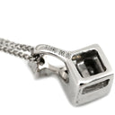 ノンブランド NON BRAND ダイヤペンダント ホワイトゴールド K18WG ダイヤモンド K14WG(チェーン) ネックレス 5石