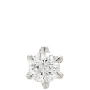 ノンブランド NON BRAND ダイヤピアス 片耳用 プラチナシルバー Pt900 ダイヤモンド K14WG(キャッチ) ピアス 1P 1石