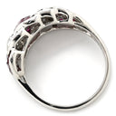 ノンブランド NON BRAND ルビー ダイヤリング プラチナシルバー Pt900 ルビー ダイヤモンド リング 指輪 レッド 赤 15号