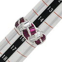 ノンブランド NON BRAND ルビー ダイヤリング プラチナシルバー Pt900 ルビー ダイヤモンド リング 指輪 レッド 赤 15号