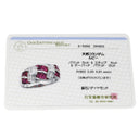 ノンブランド NON BRAND ルビー ダイヤリング プラチナシルバー Pt900 ルビー ダイヤモンド リング 指輪 レッド 赤 15号