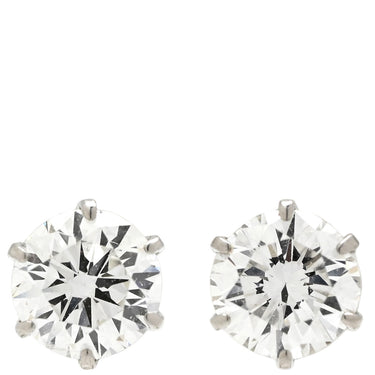 ノンブランド NON BRAND ダイヤピアス プラチナシルバー Pt900 ダイヤモンド ピアス 1P 1粒