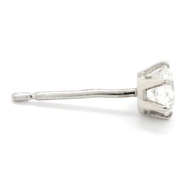 ノンブランド NON BRAND ダイヤピアス プラチナシルバー Pt900 ダイヤモンド ピアス 1P 1粒