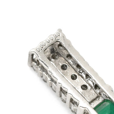 ノンブランド NON BRAND エメラルド ダイヤ プラチナシルバー Pt900 エメラルド ダイヤモンド ペンダントトップ 緑 ネックレストップ