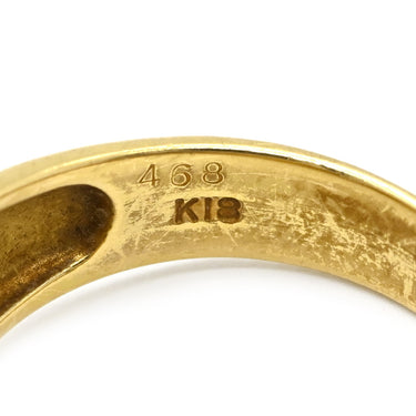 ノンブランド NON BRAND ダイヤリング イエローゴールド K18YG ダイヤモンド リング 指輪 1P 1粒 15号