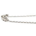 ノンブランド NON BRAND ダイヤペンダント ホワイトゴールド K18WG ダイヤモンド ネックレス ティアラ 5P 5石 一文字