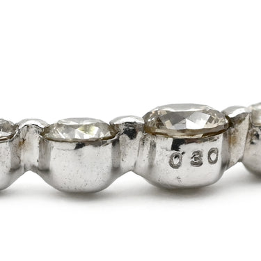 ノンブランド NON BRAND ダイヤペンダント ホワイトゴールド K18WG ダイヤモンド ネックレス ティアラ 5P 5石 一文字