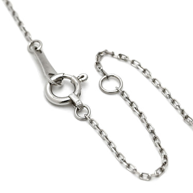 ノンブランド NON BRAND ダイヤペンダント ホワイトゴールド K18WG ダイヤモンド ネックレス ティアラ 5P 5石 一文字