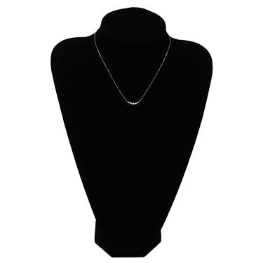 ノンブランド NON BRAND ダイヤペンダント ホワイトゴールド K18WG ダイヤモンド ネックレス ティアラ 5P 5石 一文字