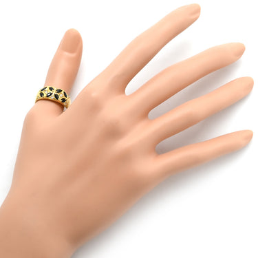 ノンブランド NON BRAND ブルーサファイア ダイヤ イエローゴールド K18YG サファイア ダイヤモンド リング 指輪 青 マーキスカット 18.5号