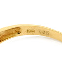 ノンブランド NON BRAND ブルーサファイア ダイヤリング イエローゴールド K18YG サファイア ダイヤモンド リング 指輪 18K 750 YG 11号