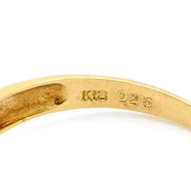 ノンブランド NON BRAND ブルーサファイア ダイヤリング イエローゴールド K18YG サファイア ダイヤモンド リング 指輪 18K 750 YG 11号