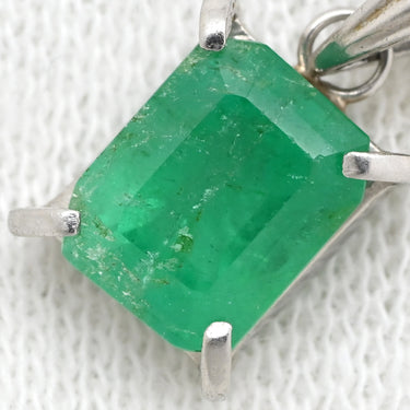 ノンブランド NON BRAND エメラルド プラチナシルバー Pt900 エメラルド ペンダントトップ 緑 ネックレストップ