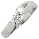 ノンブランド NON BRAND ダイヤリング ホワイトゴールド K18WG ダイヤモンド リング 指輪 1P 1粒 19号