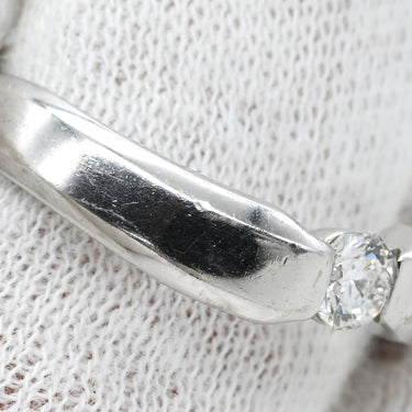 ノンブランド NON BRAND ダイヤリング ホワイトゴールド K18WG ダイヤモンド リング 指輪 1P 1粒 19号