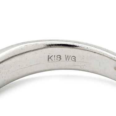 ノンブランド NON BRAND ダイヤリング ホワイトゴールド K18WG ダイヤモンド リング 指輪 1P 1粒 19号
