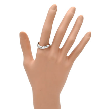 ノンブランド NON BRAND ダイヤリング ホワイトゴールド K18WG ダイヤモンド リング 指輪 1P 1粒 19号