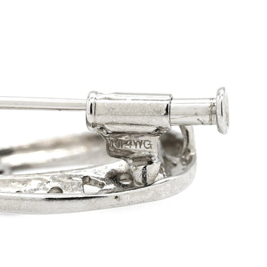 ノンブランド NON BRAND ルビー ダイヤ ホワイトゴールド K18WG K14WG ルビー ダイヤモンド ブローチ 赤 レッド