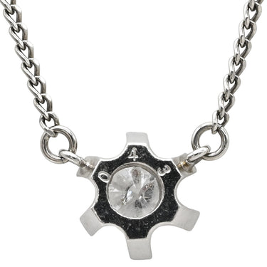 ノンブランド NON BRAND ダイヤペンダント プラチナシルバー Pt850 ダイヤモンド ネックレス 1P 1粒