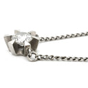 ノンブランド NON BRAND ダイヤペンダント プラチナシルバー Pt850 ダイヤモンド ネックレス 1P 1粒