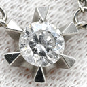 ノンブランド NON BRAND ダイヤペンダント プラチナシルバー Pt850 ダイヤモンド ネックレス 1P 1粒