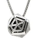 ノンブランド NON BRAND ダイヤ ペンダント ホワイトゴールド×オニキスブラック K18WG ダイヤモンド オニキス ネックレス 750 18K 18金 WG