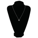 ノンブランド NON BRAND ダイヤ ペンダント ホワイトゴールド×オニキスブラック K18WG ダイヤモンド オニキス ネックレス 750 18K 18金 WG