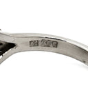 ノンブランド NON BRAND キャッツアイ ダイヤリング プラチナシルバー Pt900 クリソベリルキャッツアイ ダイヤモンド リング 指輪 猫目石 15号