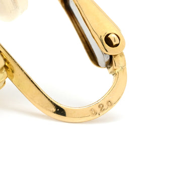 ノンブランド NON BRAND レッド×イエローゴールド K18YG ルビー ダイヤモンド イヤリング 赤 Au750 18K 18金 1P 1石 1粒 ルビー パヴェ ダイヤ オーバル