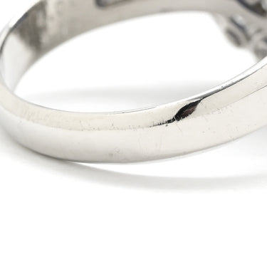 ノンブランド NON BRAND サファイア ダイヤリング プラチナシルバー Pt900 サファイア ダイヤモンド リング 指輪 青 14号