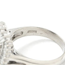 ノンブランド NON BRAND サファイア ダイヤリング プラチナシルバー Pt900 サファイア ダイヤモンド リング 指輪 青 14号