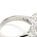 ノンブランド NON BRAND サファイア ダイヤリング プラチナシルバー Pt900 サファイア ダイヤモンド リング 指輪 青 14号